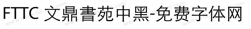 FTTC 文鼎書苑中黑字体转换